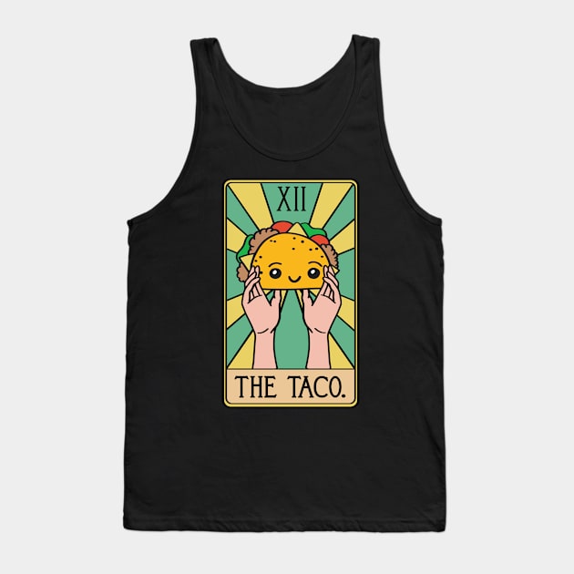 The Taco Tarot Card Funny Tank Top by isstgeschichte